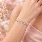Bracelete Coração e Infinito Personalizada
