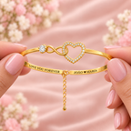 Bracelete Coração e Infinito Personalizada